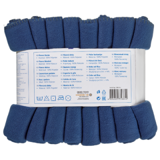 aro Fleece Decke gekettelt Marine 4 Stück - 1 Packung