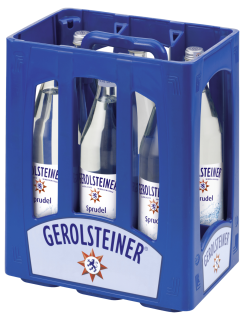 Gerolsteiner Sprudel Natürliches Mineralwasser  - 6 x 1,00 l Flaschen
