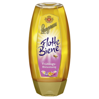 Langnese Flotte Biene Frühlings-Blütenhonig dickflüssig - 500 g Flasche