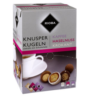 Rioba Knusperkugeln Einzelportionen Mix 144 Stück...