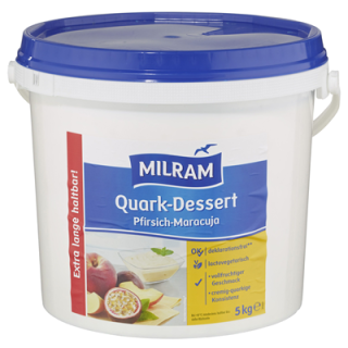 Milram Quark Dessert Pfirsich-Maracuja 4,2 % Fett 5 kg