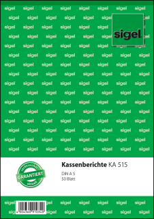 Sigel Kassenbericht KA515