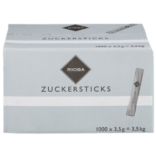 RIOBA Zuckersticks Einzelportionen 1000 Stück...