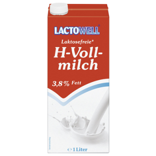 Lactowell laktosefreie H-Milch 1.5% / 12x 1L Stiege
