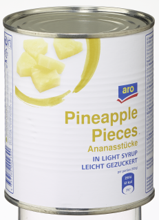 aro Ananas Stücke - 3,00 kg Dose