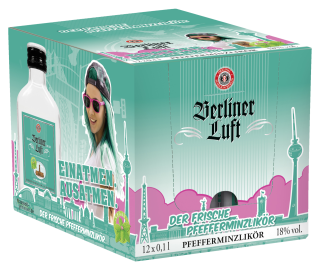 Berliner Luft Pfefferminzlikör 18 % Vol. - 0,10 l...