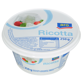 aro Ricotta 45 % Fett - 250 g Becher
