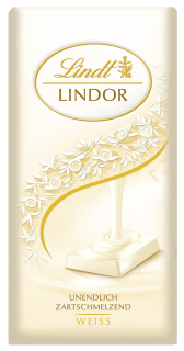Lindt Lindor Tafel, Weiße Schokolade - 100 g Tafel
