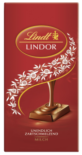 Lindt Lindor Tafel, Milch Schokolade Milchschokolade - 100 g Tafel