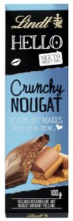 Lindt Schokolade Hello Crunchy Nougat Crisp 100g