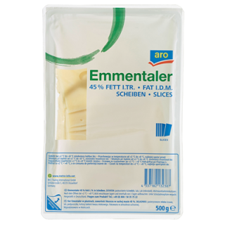 aro Emmentaler 42 % Fett i. Tr. - 500 g Packung