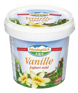 Weideglück Fruchtjoghurt mild Vanille - 1,00 kg Becher