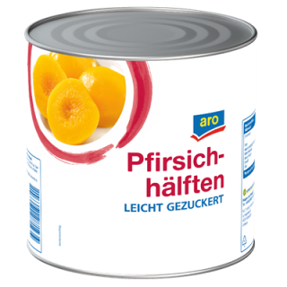 aro Pfirsichhälften, gezuckert - 2,65 l Dose