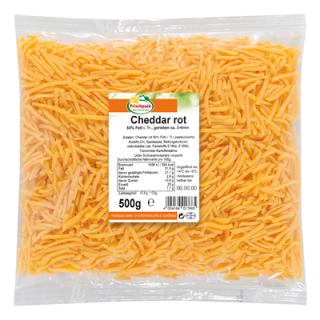 Frischpack Cheddar rot gerieben 50 % Fett - 1 x 500 g...
