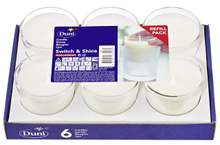 Duni Refill-Kerzen Switch & Shine 60 x ? 65 mm 30 Std.