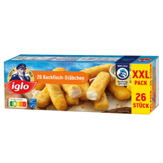Iglo MSC Backfisch-Stäbchen XXL tiefgefroren - 728 g Schachtel