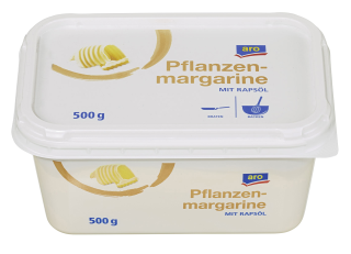 aro Pflanzenmargarine 500 g Packung