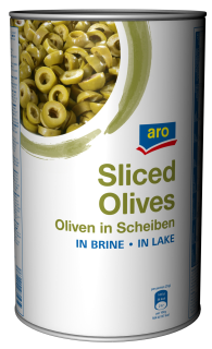 Aro Oliven grün in Scheiben 4.25L