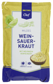 METRO Chef mildes Weinsauerkraut mit Weißwein...
