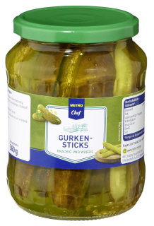METRO Chef Gurkensticks - 670 ml Glas