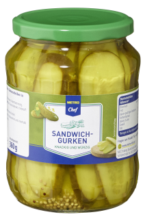 METRO Chef Sandwichgurken knackig und würzig - 670...