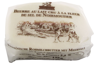 Grand Maître Rohmilchbutter mit Meersalz 82 % Fett...