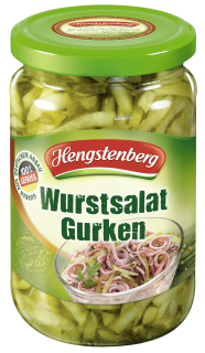 Hengstenberg Wurstsalat-Gurken - 330 g Tiegel
