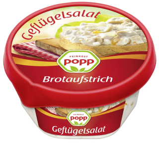 Popp Brotaufstrich Geflügelsalat - 150 g Becher