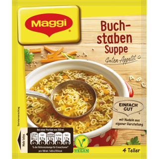 Maggi Guten Appetit Suppe Buchstaben - 100 g Beutel