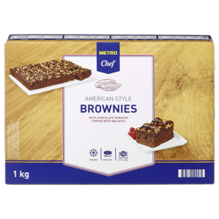 Metro Chef Brownie tiefgefroren 16 Stück à 62,5 g - 1 kg Packung