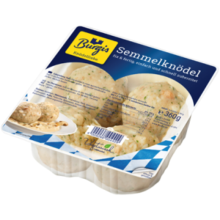 Burgis Semmelknödel fix und fertig, 4 Stück á 90 g 360 g