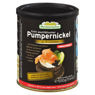 Mestemacher Westfälischer Pumpernickel - 12 x 500 g Dosen