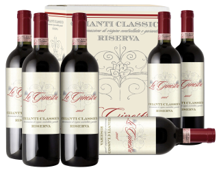 Le Ginestre Classico Riserva Rotwein - 6 x 0,75 l Flaschen