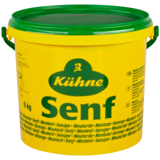 Kühne Senf würzig pikant - 5,00 kg Eimer