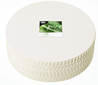 Papstar Tortenunterlagen pure Weiß 100 % Frischfaserkarton rund Ø 30 cm