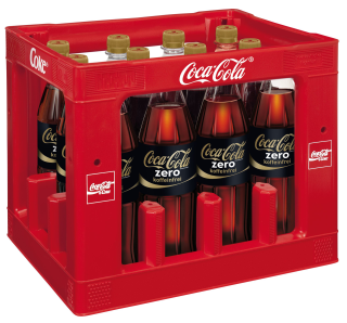 Coca Cola Zero Koffeinfrei - 12 x 1,00 l Flaschen