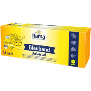 BLAUBAND Margarine 80 % Fett 2,5 kg Packung