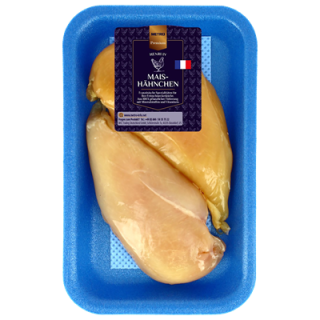 METRO Premium Französisches Maishähnchenbrustfilet ohne Haut, gekühlt, vak.-verpackt - ca. 300 g