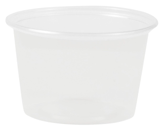 Papstar Dressingbecher Transparent 100 ml Polypropylen...