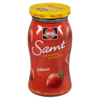 Schwartau Extra Samt Erdbeer Maxi - 465 g Tiegel