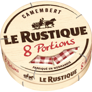 Le Rustique Camembert 8/8 Portionen 48 % Fett - 1 x 240 g Schachtel