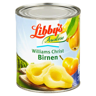 Libbys Birnen Hälften - 6 x 500 g Dosen