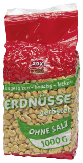 Xox Erdnüssen pikant ungesalzen - 1,00 kg Beutel