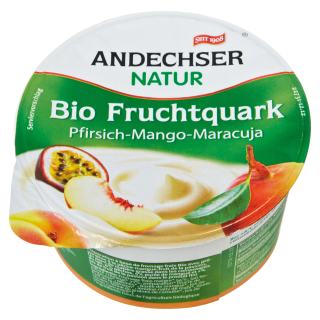Andechser Bio Fruchtquark Pfirsich-Mango-Maracuja 3 % Fett 150 g Becher