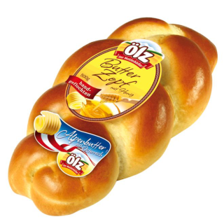Oelz Butter Zopf mit Honig - 8 x 500 g Stücke