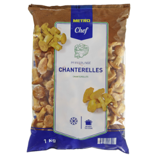 METRO Chef Pfifferlinge tiefgefroren - 1 kg Packung