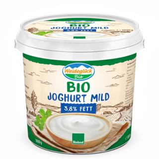 Weideglück BIO Natur Joghurt mild 3,8 % Fett im...