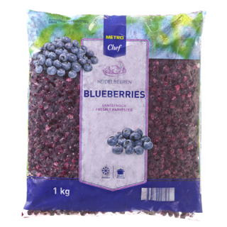 METRO Chef Heidelbeeren tiefgefroren - 1 kg Beutel