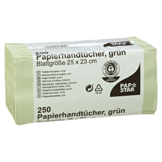 Papstar Handtuchpapier 25  x  23 cm Grün Krepppapier...