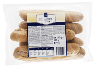 MC Baguette Multicereal 6 x à 140 g - 840 g